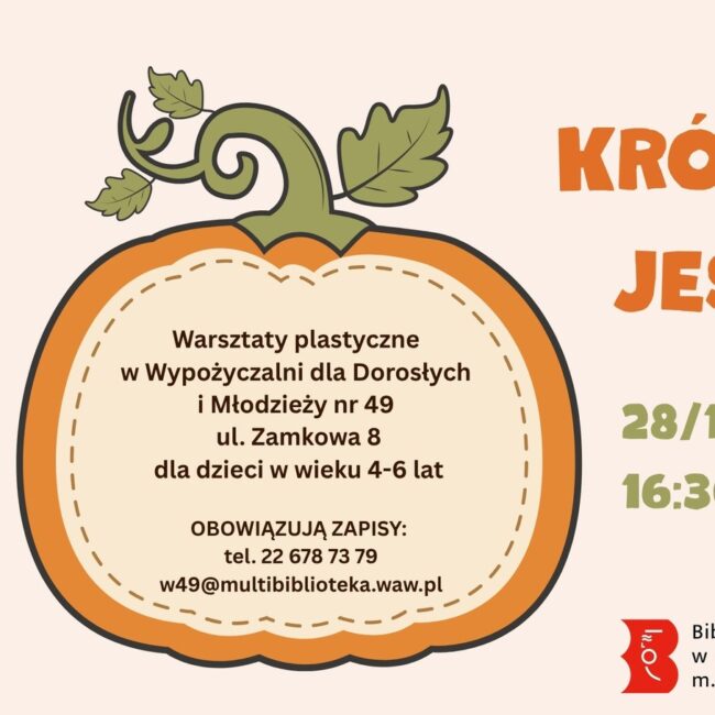 warsztaty plastyczne królowa jesieni